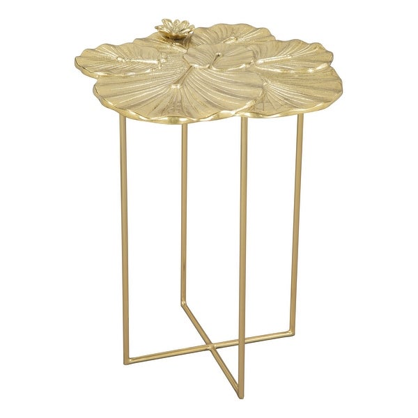 Lotus Side Table Gold - 16.7