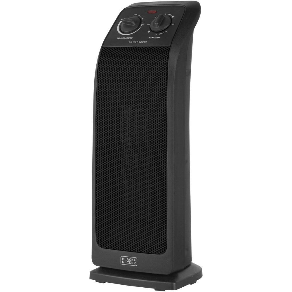 BLACK+DECKER 1500-Watt Electric Ceramic Tower Space Heater BHTC571