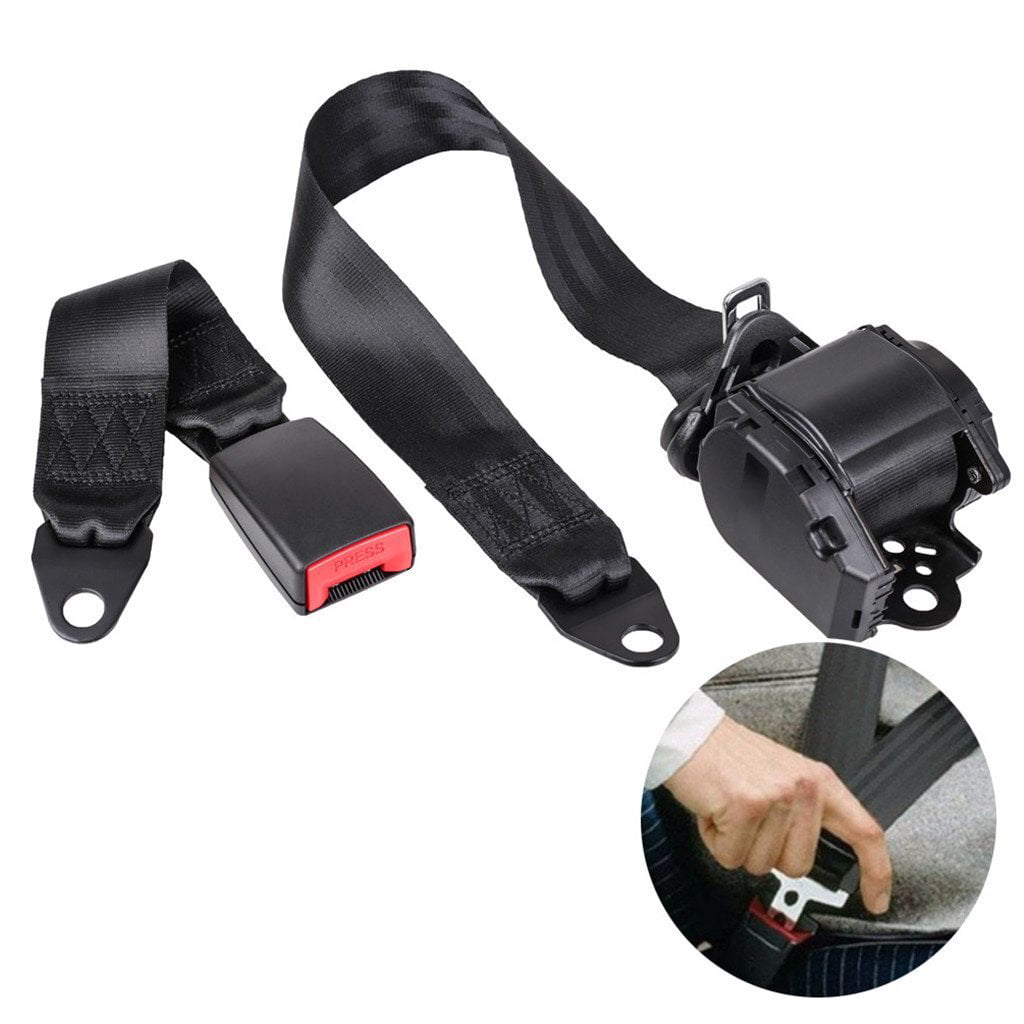 Universal Car Seat Belt Adjustable 3 Point Seat Belt Lap Shoulder Belt Replacement for Comfortable Driving