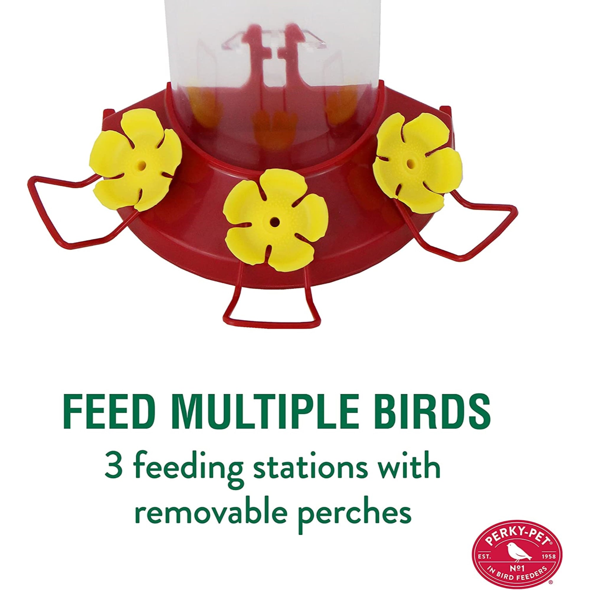 Perky-Pet 8 oz Window-Mount Plastic Hummingbird Feeder