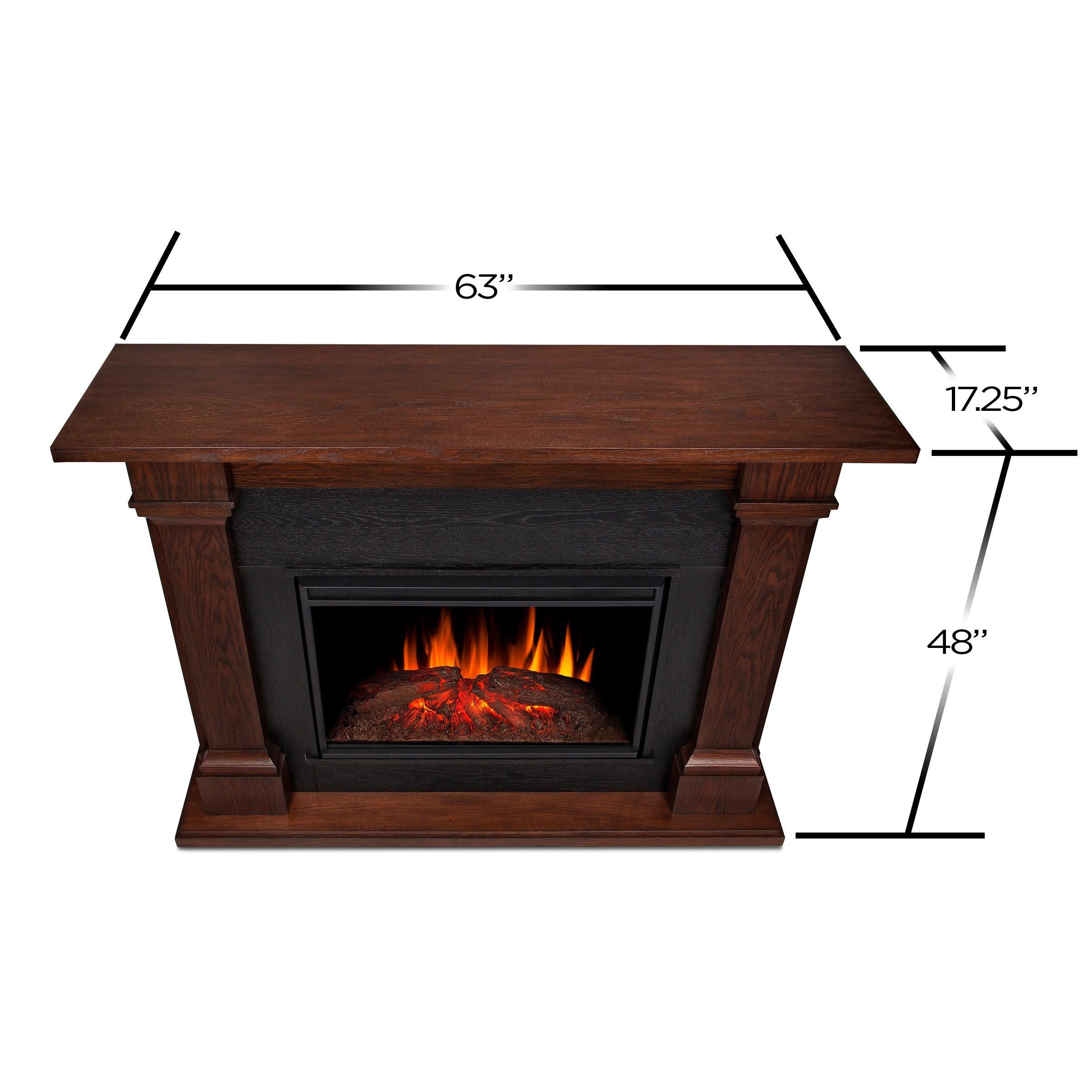 Real Flame Callaway Grand Electric Fireplace in Chesnut Oak