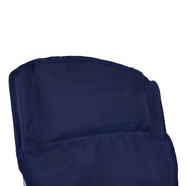 Picnic Time Tranquility Portable Beach Chair Navy Blue