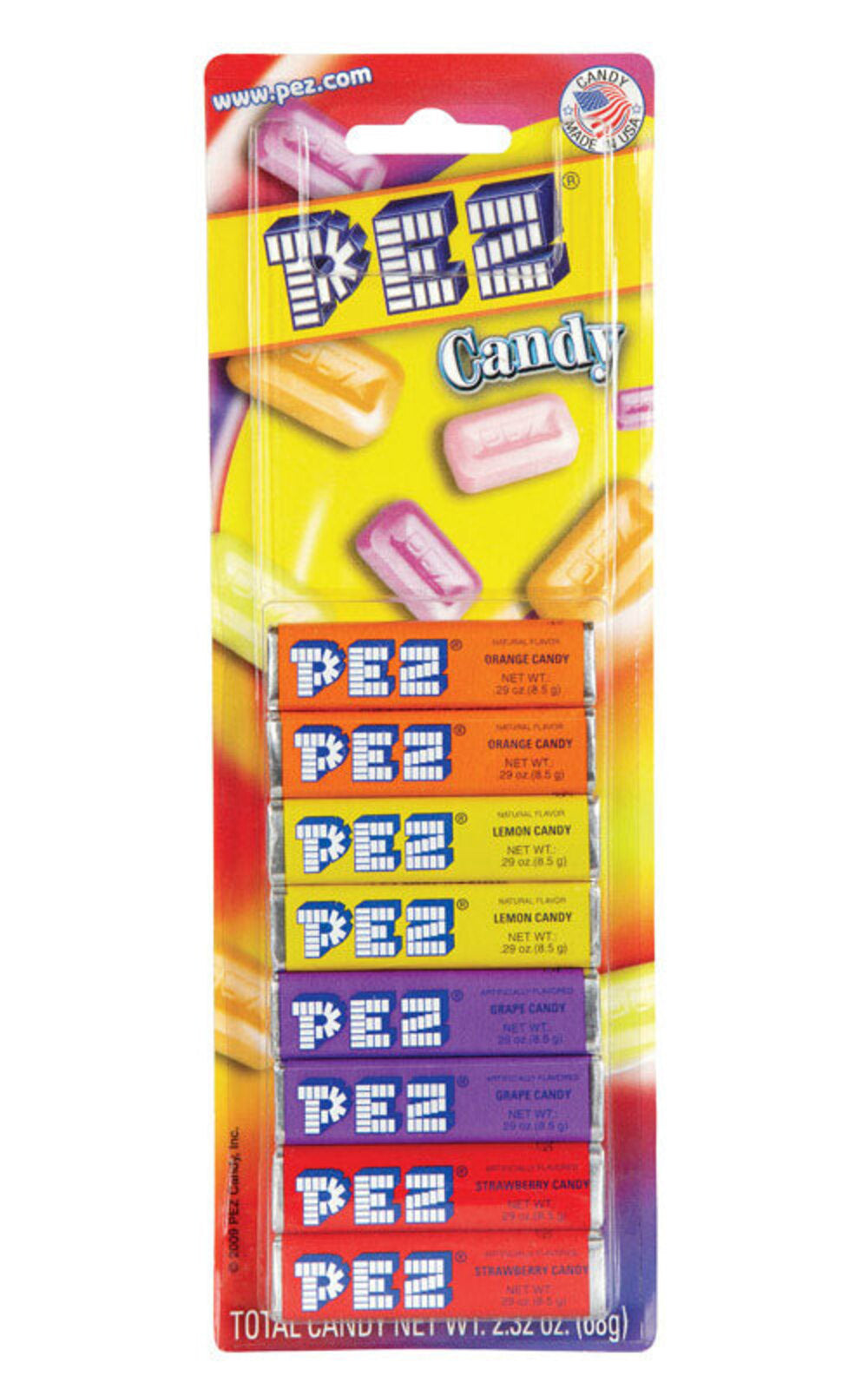 PEZ CANDY ASST FRUIT 8PK