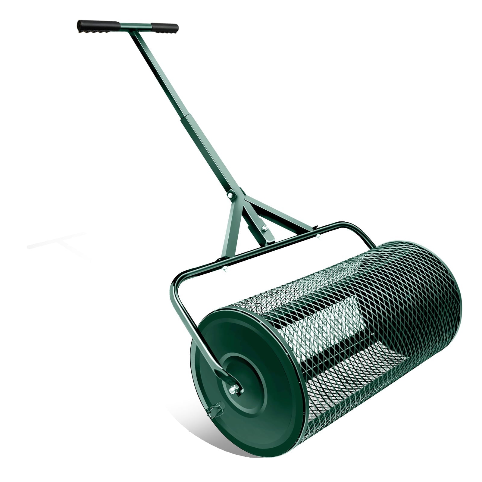 Compost Spreader Peat Moss Spreader with Upgrade T Shaped Handle for Planting, Seeding,Lawn and Garden