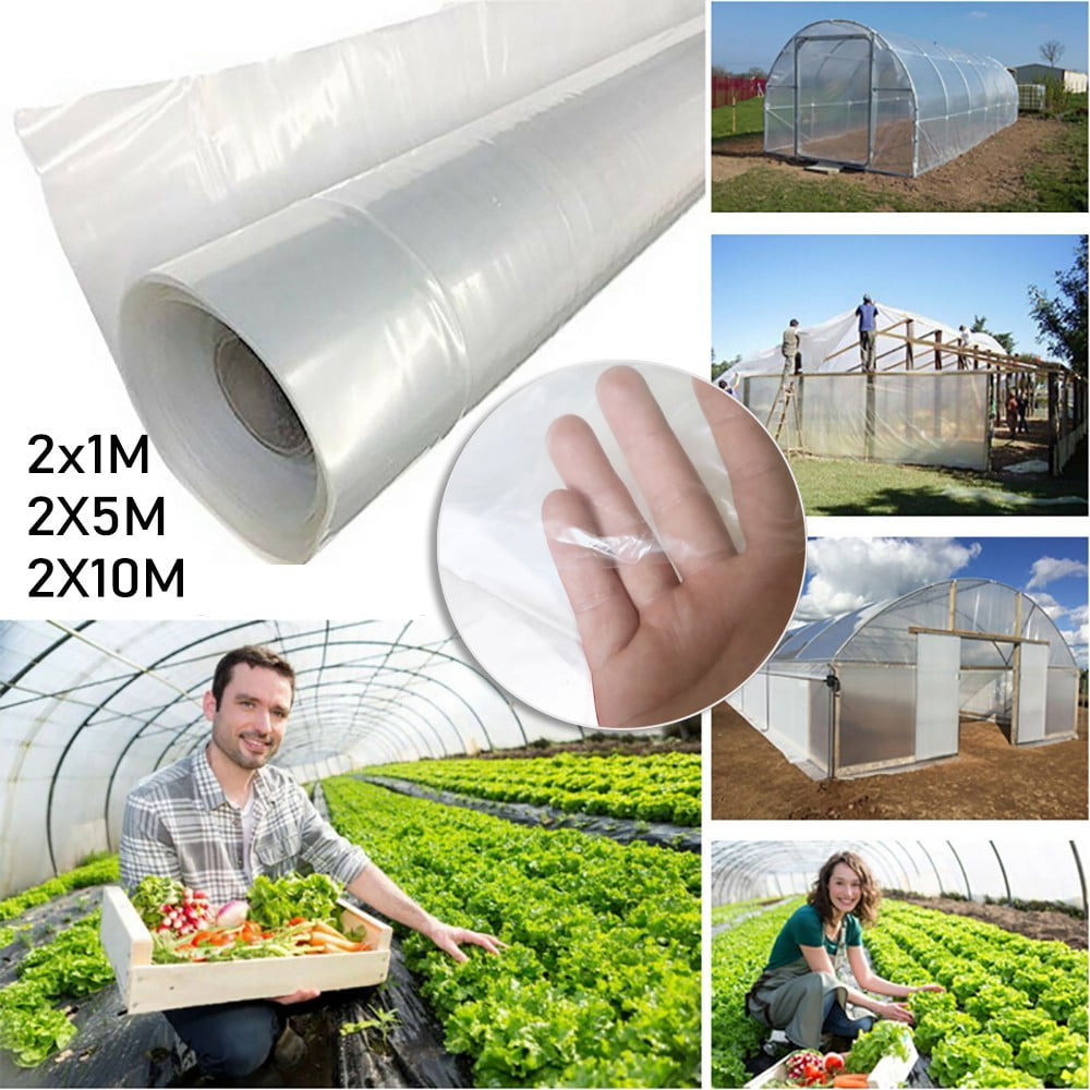 Sufanic Greenhouse Clear Plastic Poly Film Polytunnel Poly Hot House Cover VARIOUS LENGT,6.56x19.68Ft