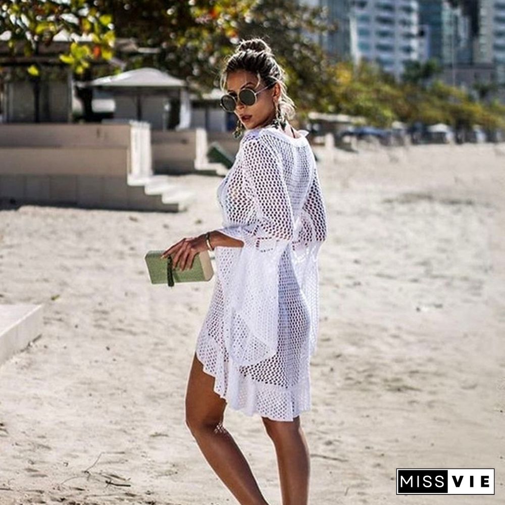 New Women's Fashion Summer Swimsuit Bikini Beach Swimwear Cover up Sunscreen Coat