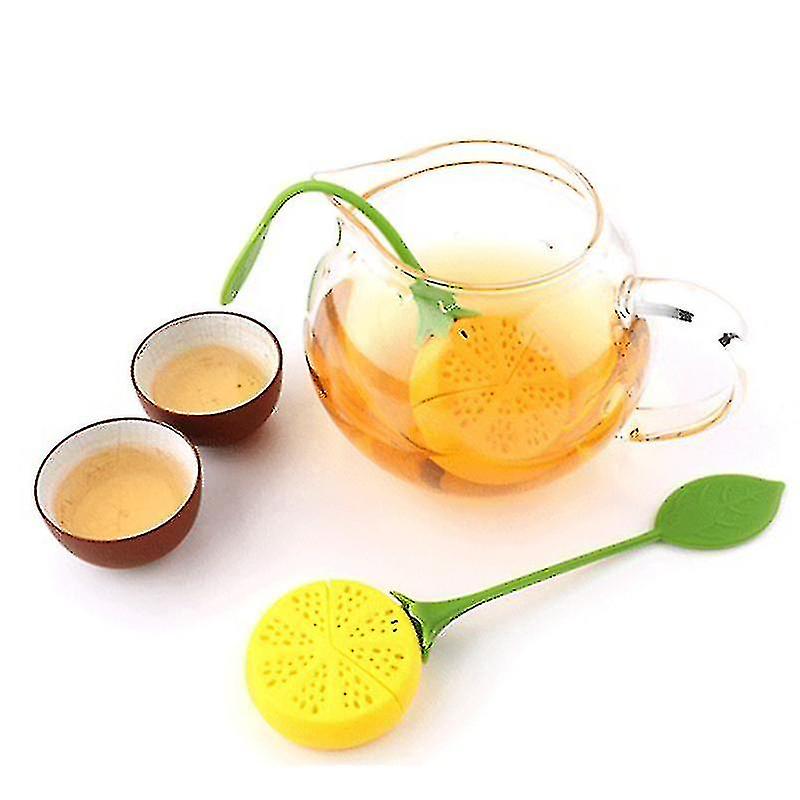 Tea Infuser Lemon Shape Loose Tea-leaf Infuser Strainer For Tea Pot For You Brew Teas Infusers Food-grade Silicone Sieve Filter