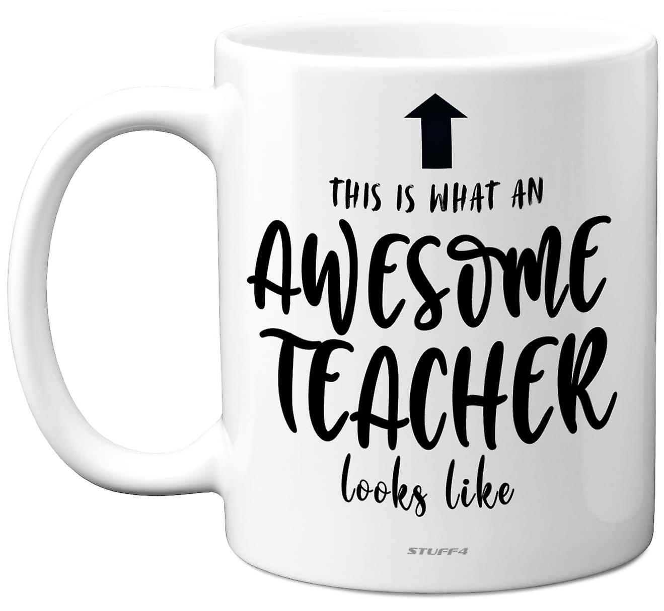 Awesome Teacher Mug Gifts 11oz Ceramic Dishwasher Safe Premium Mugs Gift For A Teacher Best Teacher Gifts Great Teacher Gifts By Stuff4