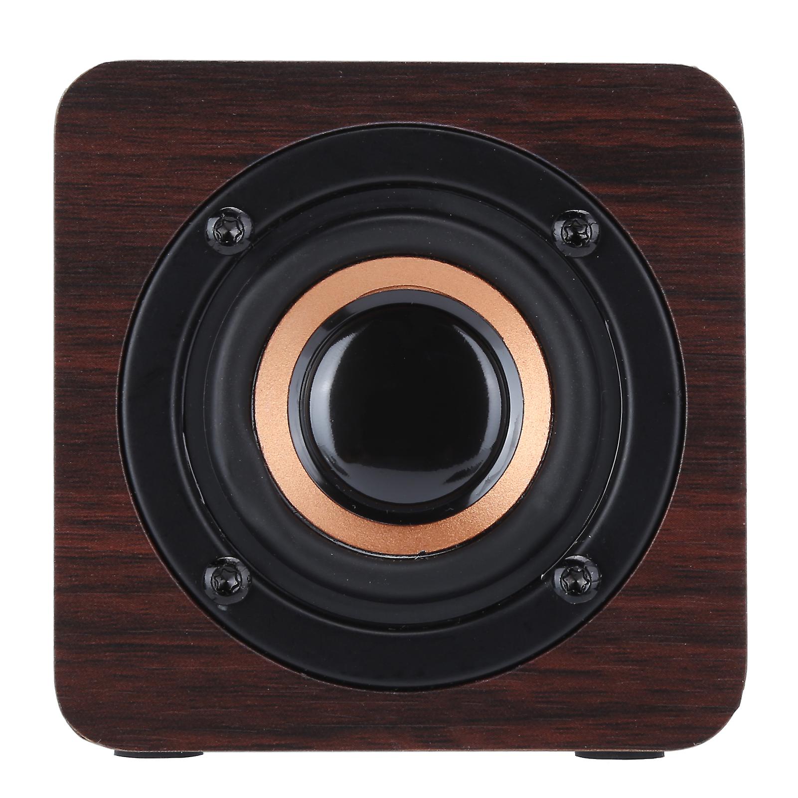 Portable Woodiness Bluetooth Speaker Loudspeaker Box Equipment With Walnut Wood Grain