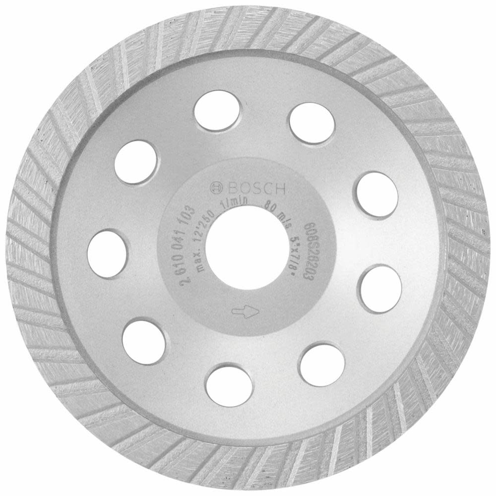 Bosch 5 In. Turbo Diamond Cup Wheel for Concrete DC530SG from Bosch