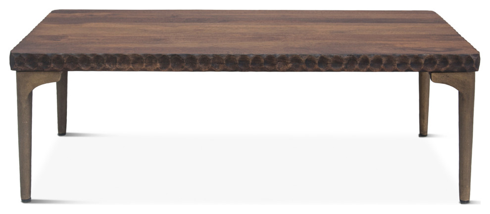 Vallarta 48 quotTwo Tone Mango Wood Coffee Table   Transitional   Coffee Tables   by HedgeApple  Houzz