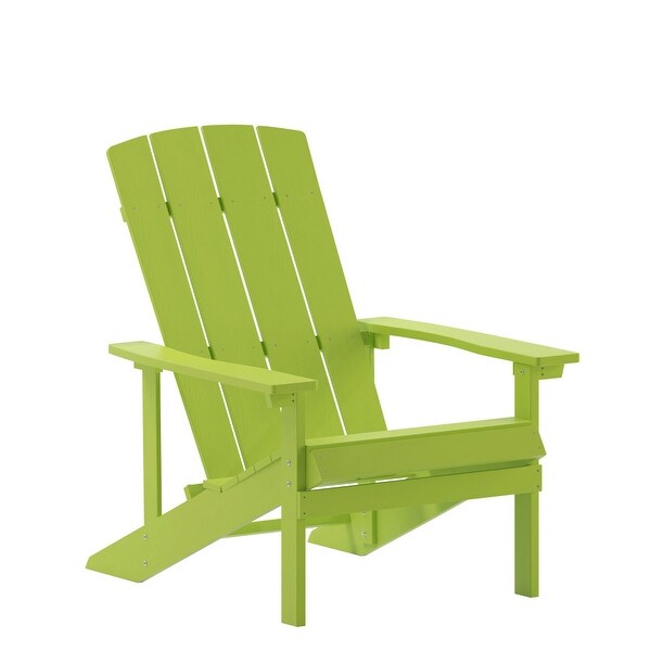 Outdoor AllWeather Poly Resin Wood Adirondack Chair