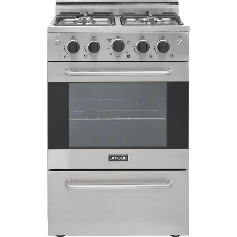 Unique Appliances 24-inch Freestanding Gas Range UGP-24V PC1 S/S