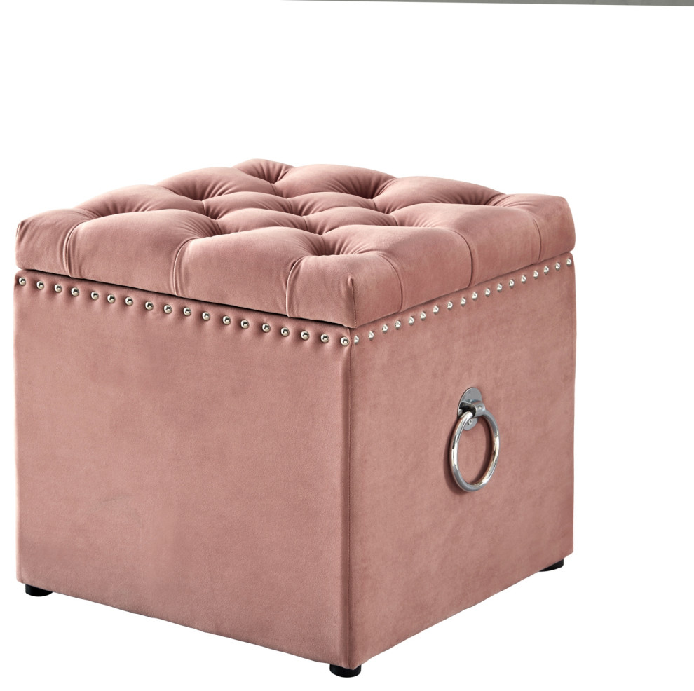 Carolina Storage 1 Pc Ottoman   Contemporary   Footstools And Ottomans   by Inspired Home  Houzz