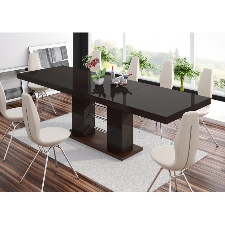 LINOSA High Gloss Dining Table with Extension