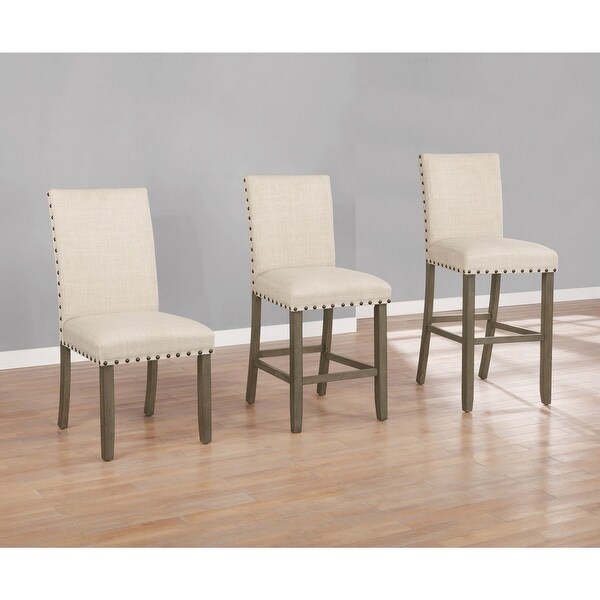 Set of 2 Wooden Upholstered Dining Chair