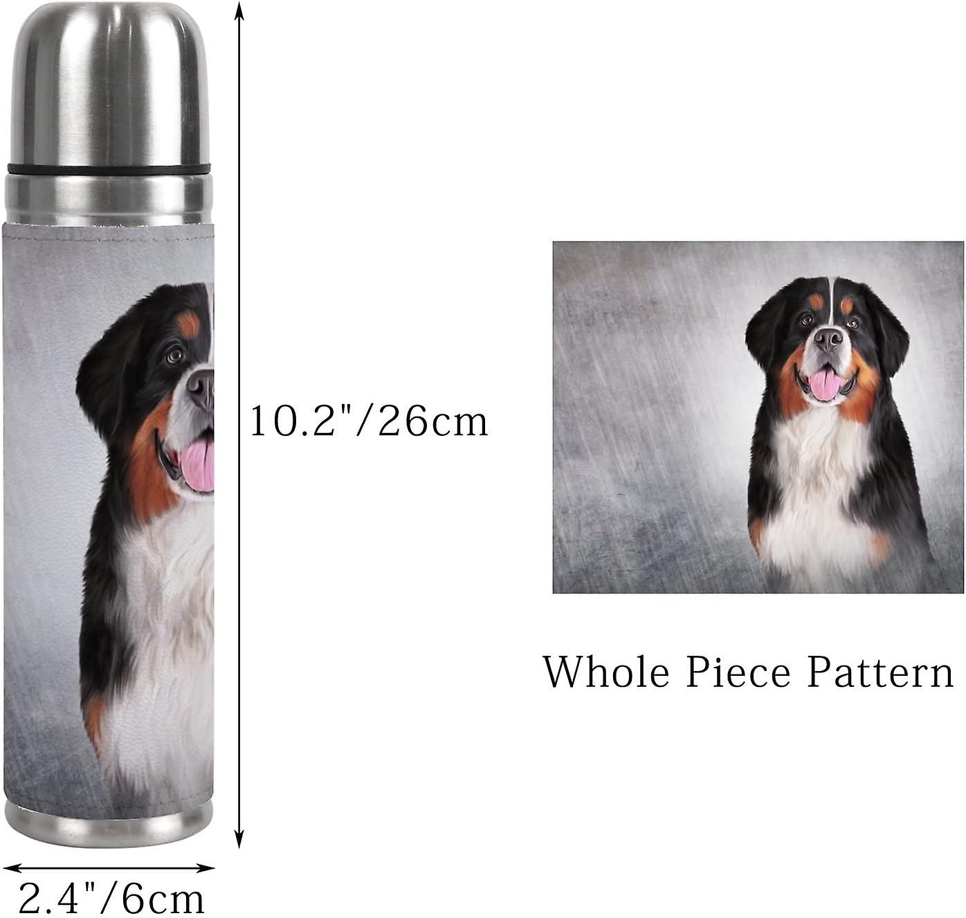 Insulated Mug Stainless Steel Water Bottle Vintage Color Bernese Mountain Dog Vacuum Cup Travel Mug For Office