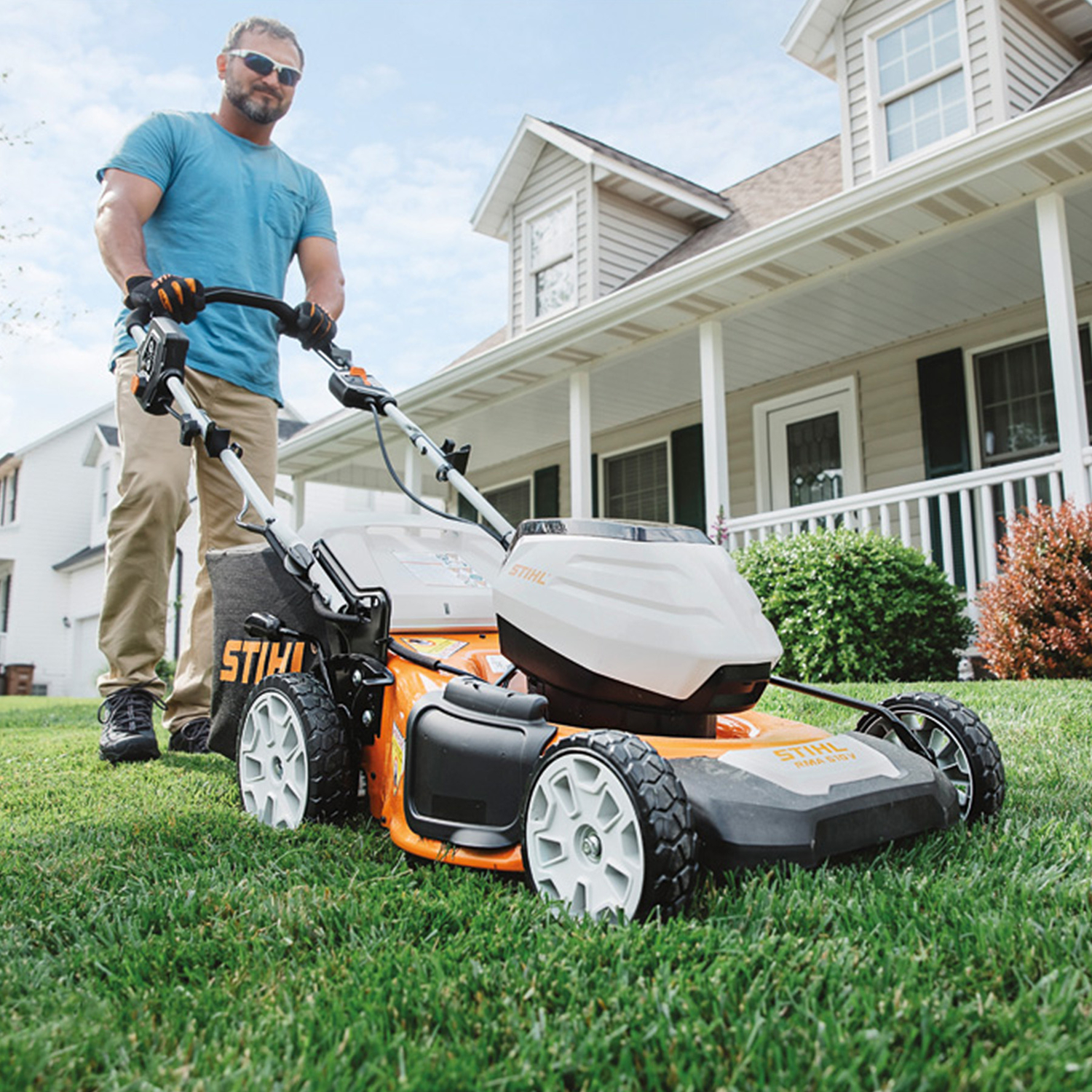 STIHL RMA 510 V 21 in. 36 V Battery Self-Propelled Lawn Mower Tool Only