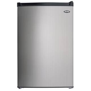 Danby 21.31 in. 4.5 cu. ft. Mini Refrigerator in Stainless Steel with True Freezer and Energy Star compliant DCR045B1BSLDB