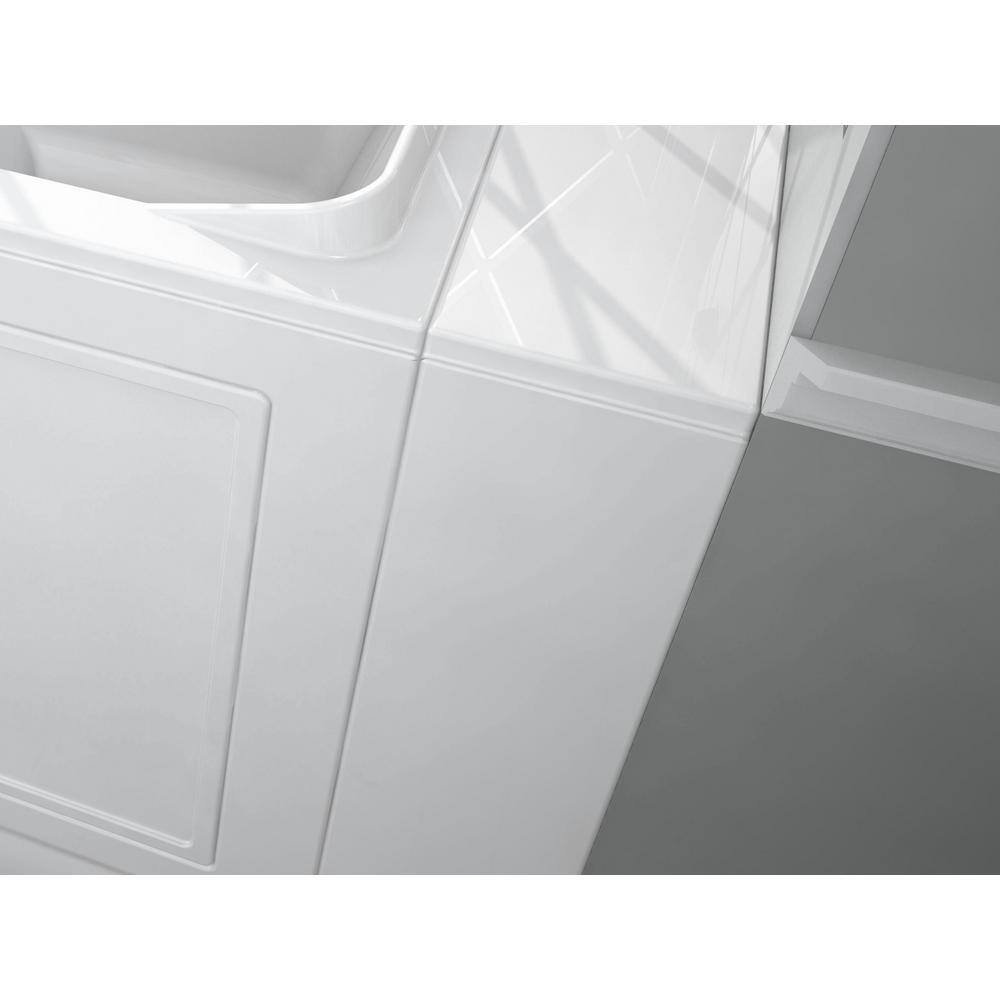 American Standard Acrylic Luxury 48 in. Right Hand Walk-In Air Bathtub in White 2848.119.ARW