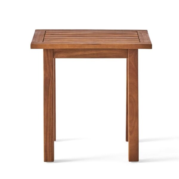 Outdoor Acacia Wood accent side table，for garden and patio