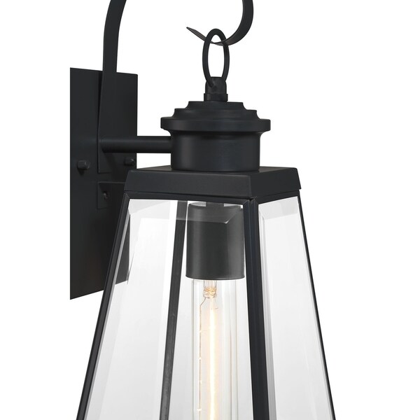 Quoizel Paxton Matte Black 1-light Outdoor Wall Lantern. Shopping - The Best Deals on Outdoor Wall Lanterns | 35273213