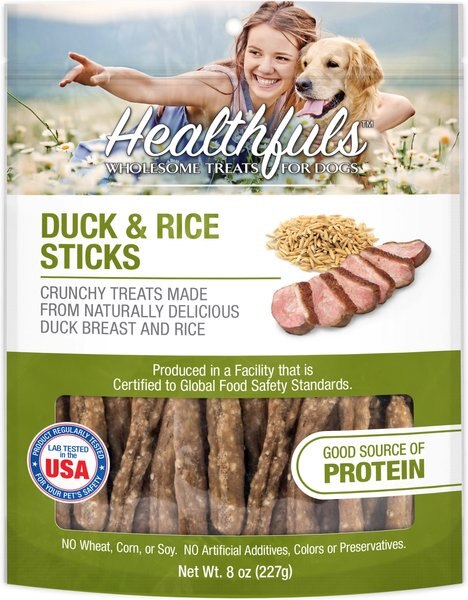 RUFFIN' IT Healthfuls Duck and Rice Sticks Jerky Dog Treats