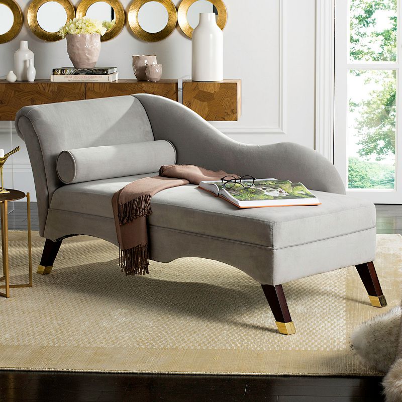 Safavieh Velvet Chaise and Pillow 2-piece Set