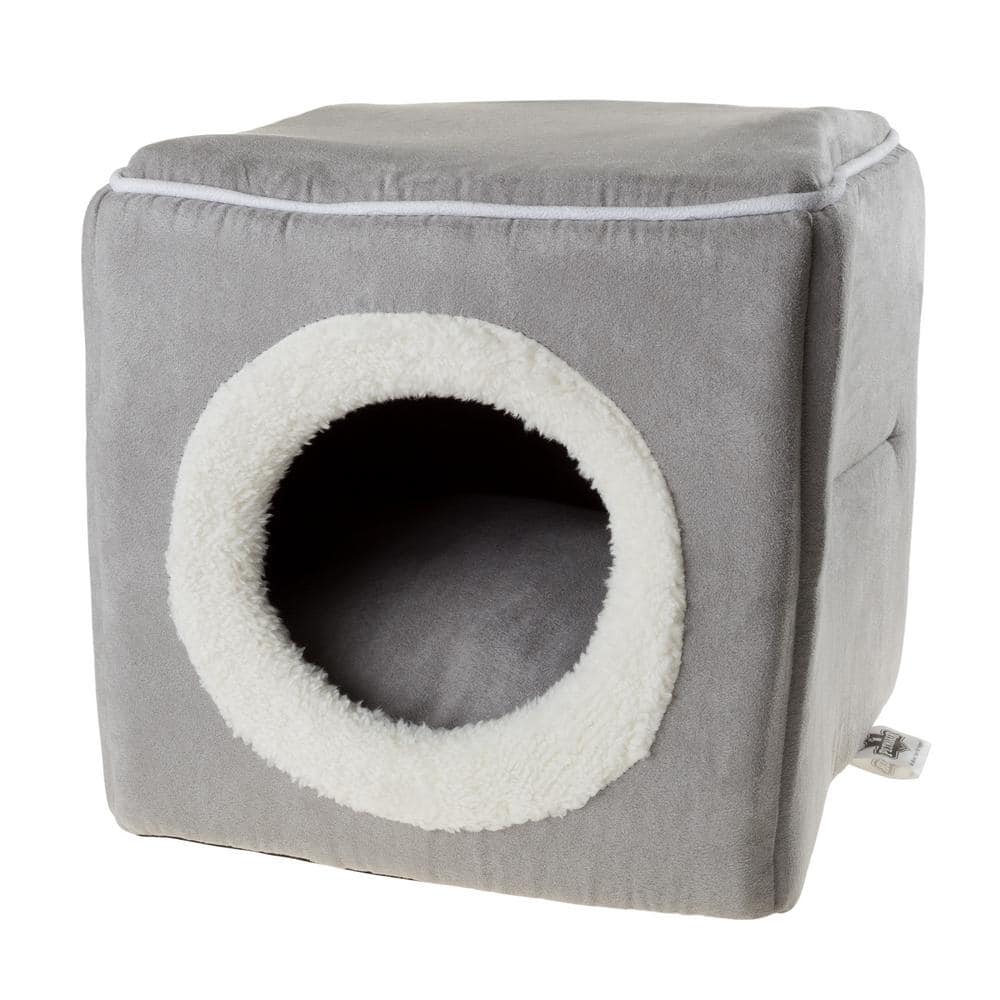 Petmaker Small Grey Cozy Cave Pet Cube HW3210097