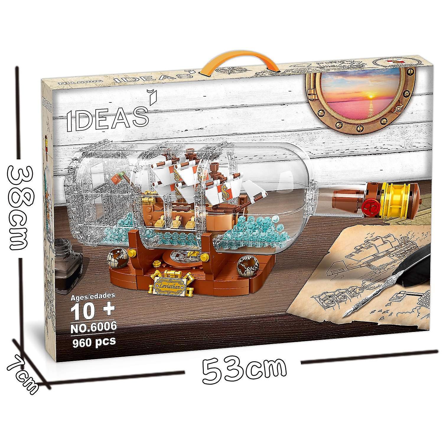 Naiwang Creative Bottle Boats Building Kits， Model Boats， Collectible Display Sets， And Adult Toys