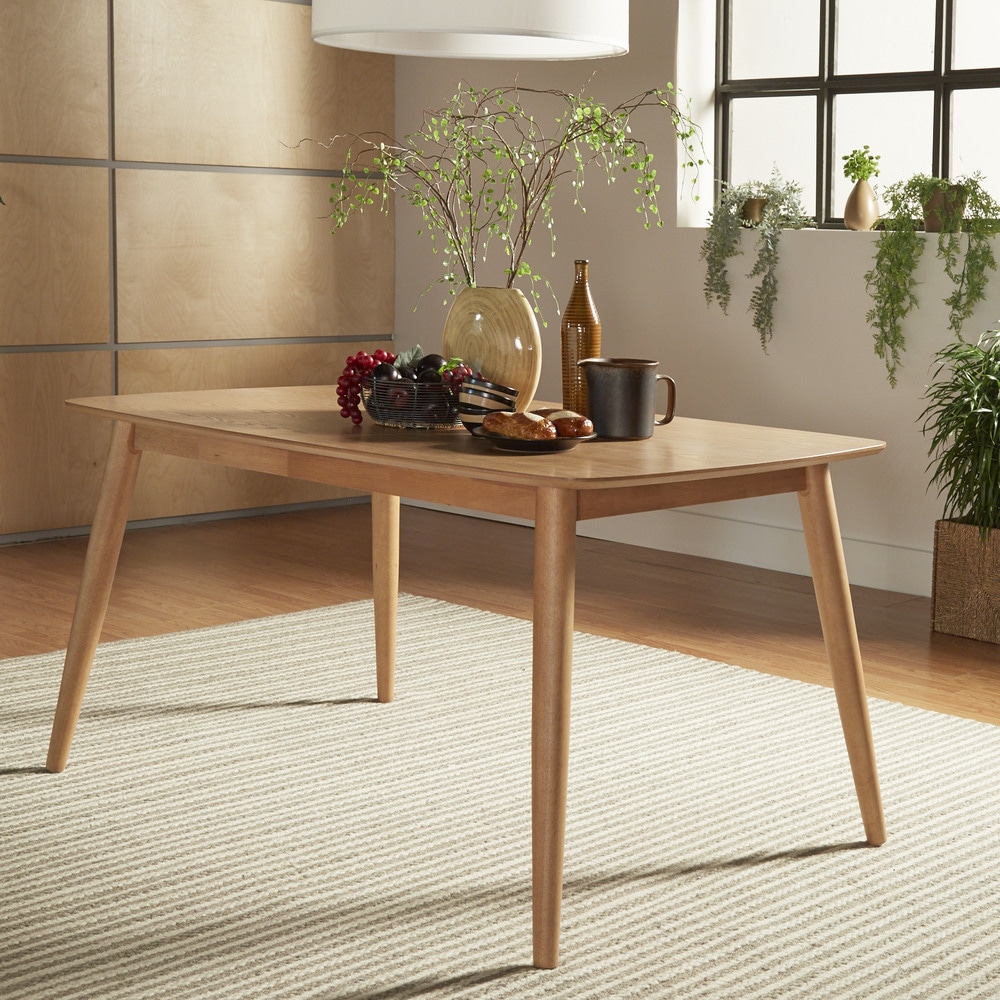 Norwegian Danish Oak Tapered Dining Set by iNSPIRE Q Modern