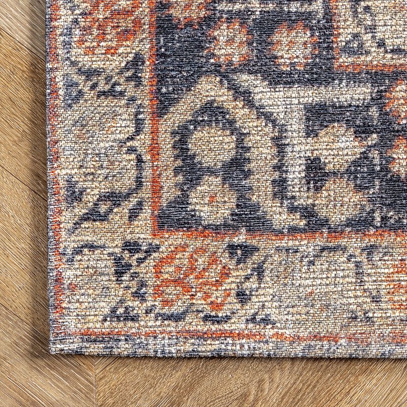 nuLoom Esmeralda Distressed Medallion Area Rug