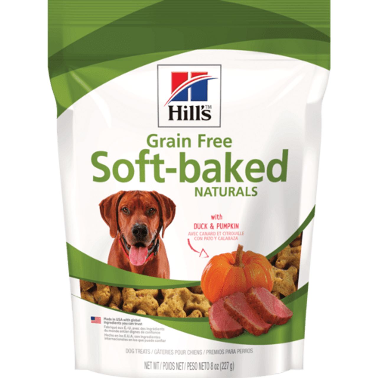 Hill's Science Diet Grain Free Soft Baked Naturals Duck and Pumpkin Dog Treats， 8oz.