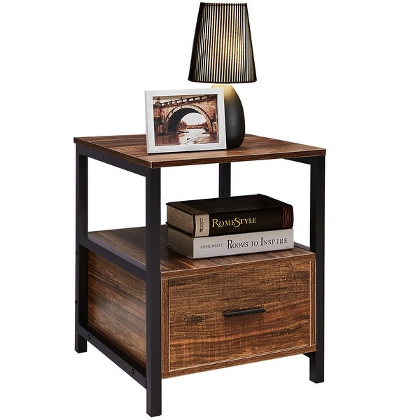 VECELO Square Side Tables /Sofa Tables/End Table/Nightstand