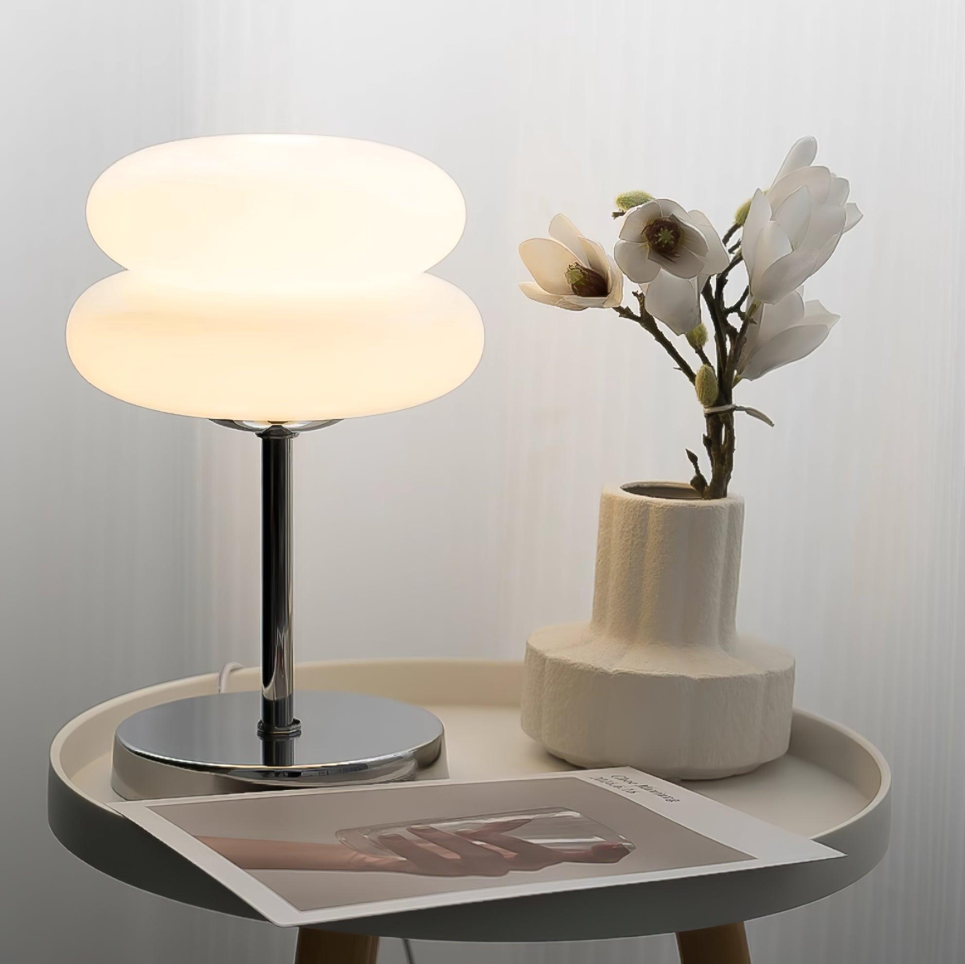 Saturn Glide Glass Table Lamp