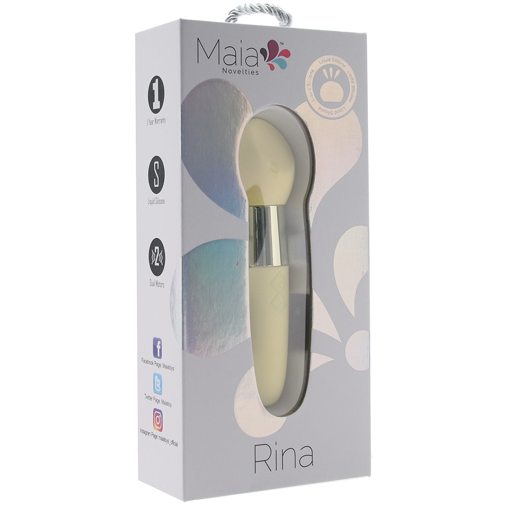 Rina Double Sided Silicone Bullet Vibe in Yellow