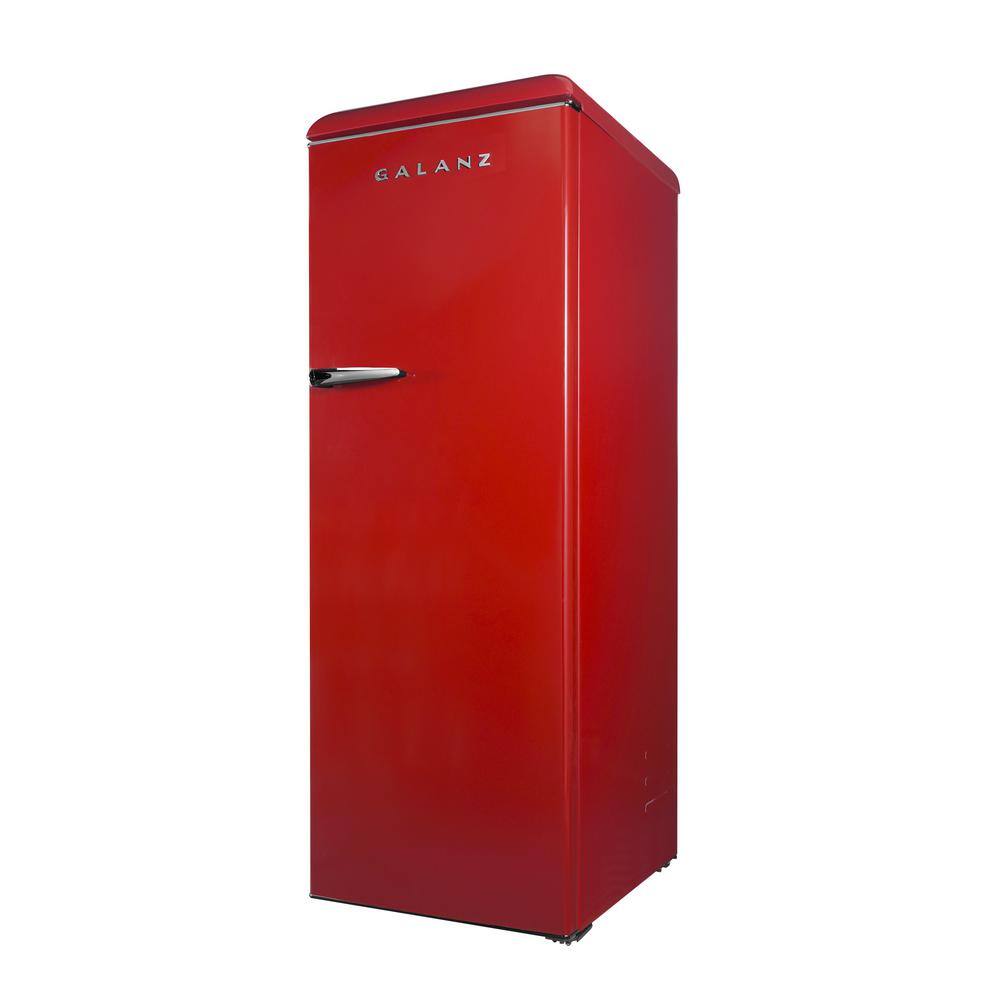 Galanz 11 cu. ft. Frost Free Convertible Upright Freezer or Fridge in Hot Rod Red with Electronic Temperature Control GLF11URDG16