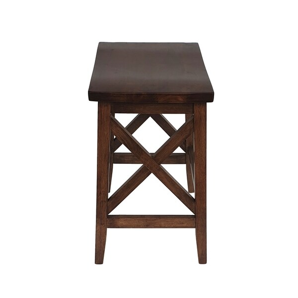 Heffley Contemporary Farmhouse Wooden Barstools (Set of 2) by Christopher Knight Home