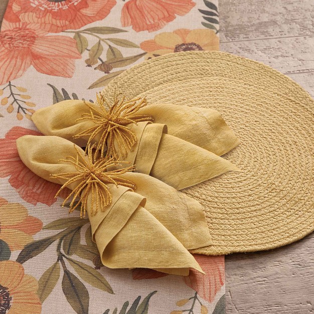 Split P Gold Linen Napkin Set Of 4