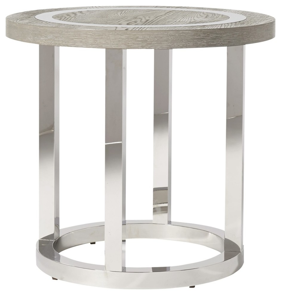 Universal Modern Wyatt Round End Table  Flint 645802   Contemporary   Side Tables And End Tables   by Emma Mason  Houzz