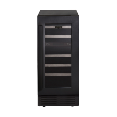 Marathon MWC28DBLS 15quot Black Steel Dual Zone Wine Cooler