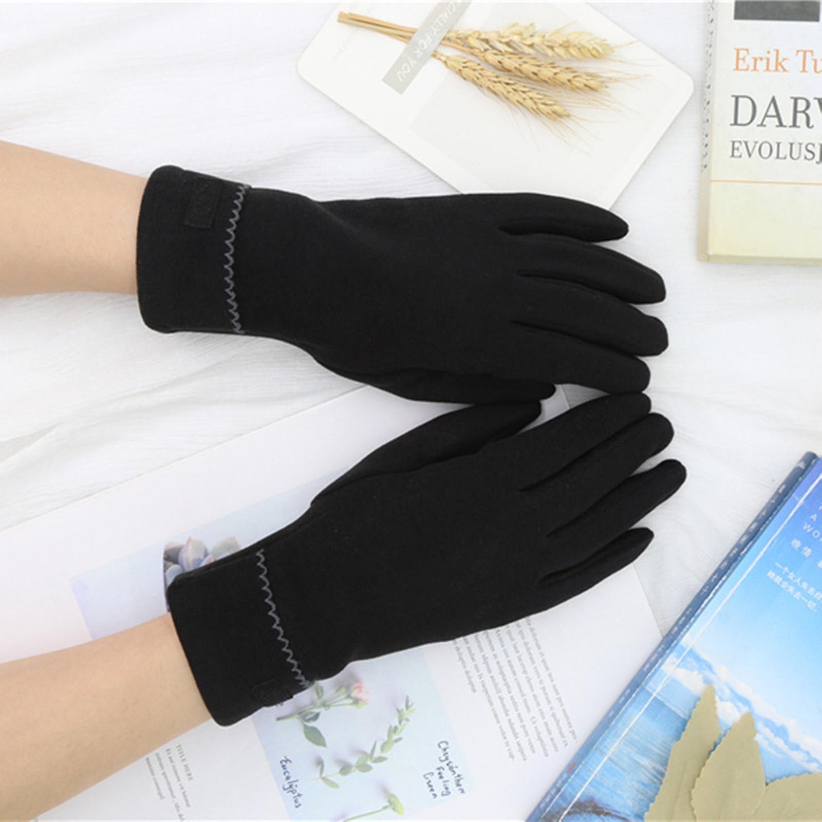 Women's German Fleece Warm Gloves With T-ouch Screen For Index Finger