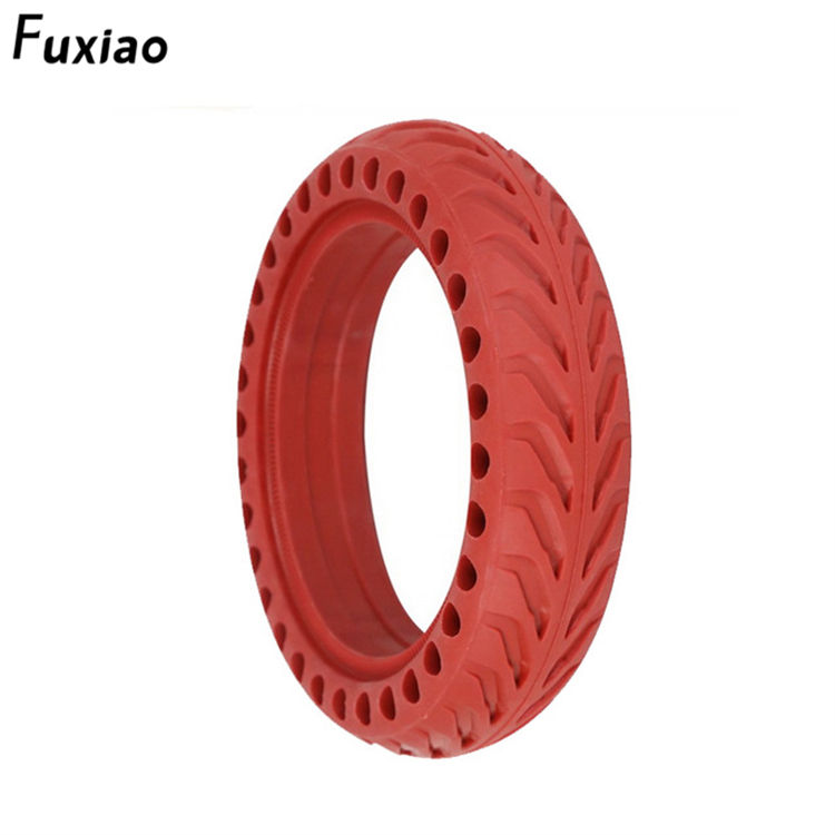 Fuxiao 8 1/2*2 Xiaomi Mi Essential Electric Scooter Honeycomb Tubeless Tire Rubber 8.5 Inch Non Pneumatic Solid Tyre Spare Parts