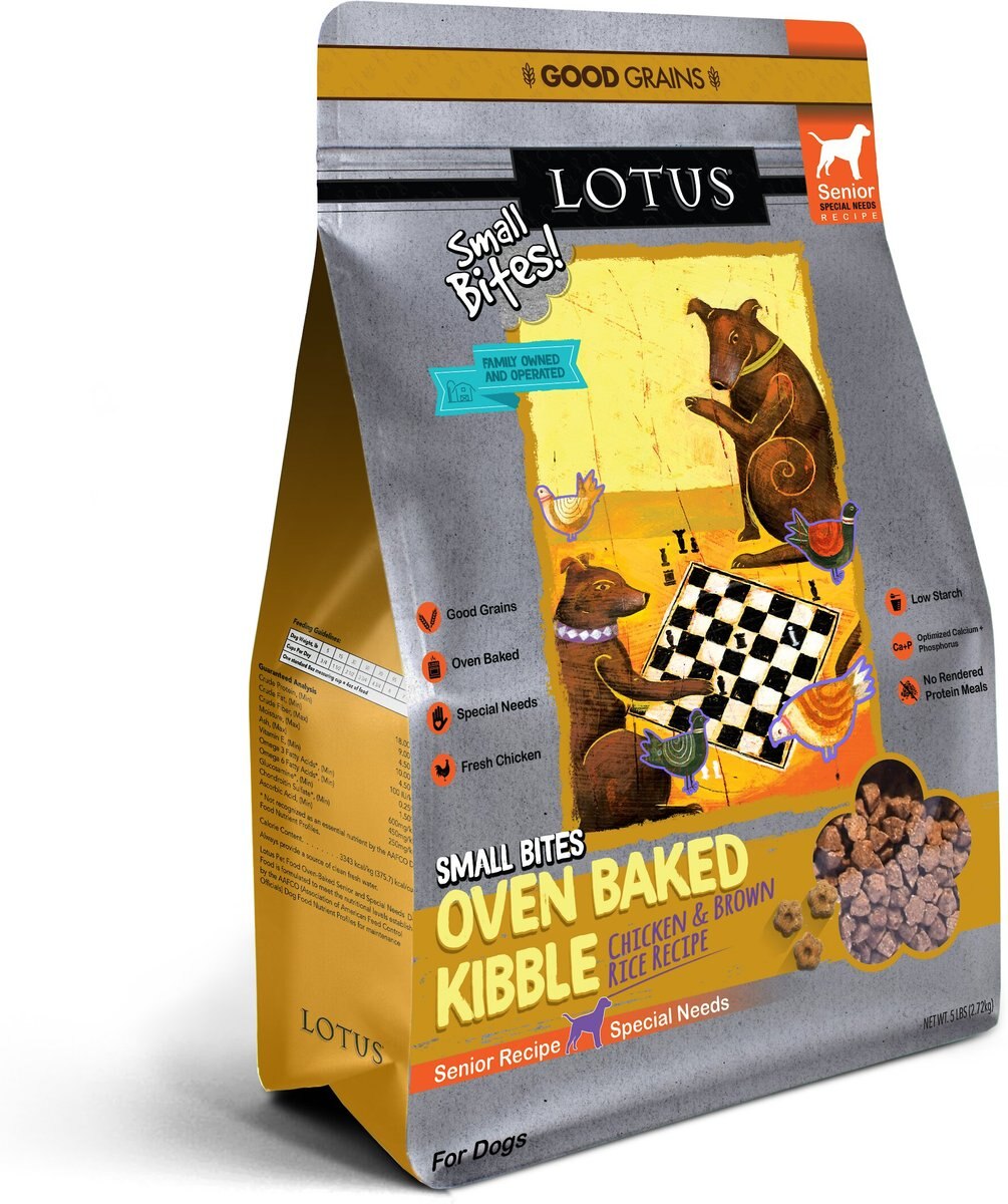 Lotus Oven-Baked Senior Small Bites Recipe Dry Dog Food