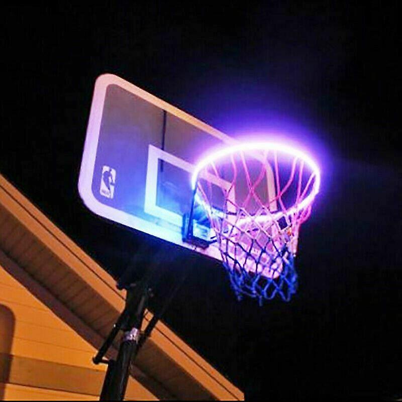 Led Basketball Hoop Enter Ball Induction Light Bar Outdoor Rainproof Solar Energy Goal Scoring Induction Luminous Light Strip