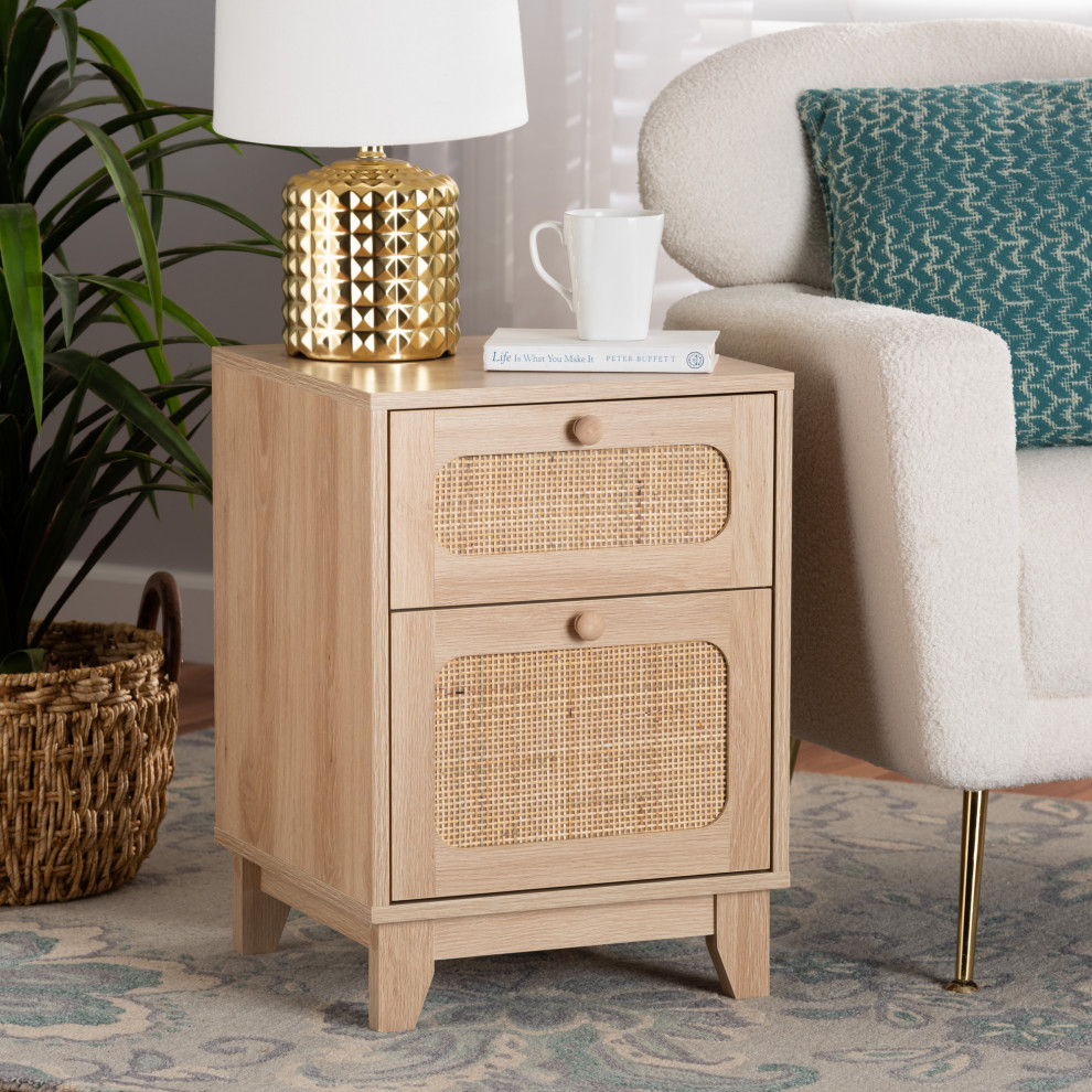 Luana Natural Rattan Collection   Tropical   Side Tables And End Tables   by Baxton Studio  Houzz