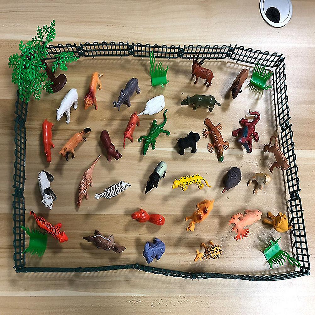 53 pcs Animal Set PVC Animal Animals Figures Toys Mini Jungle Animals Toys Educational Learning Toys Kids Gift