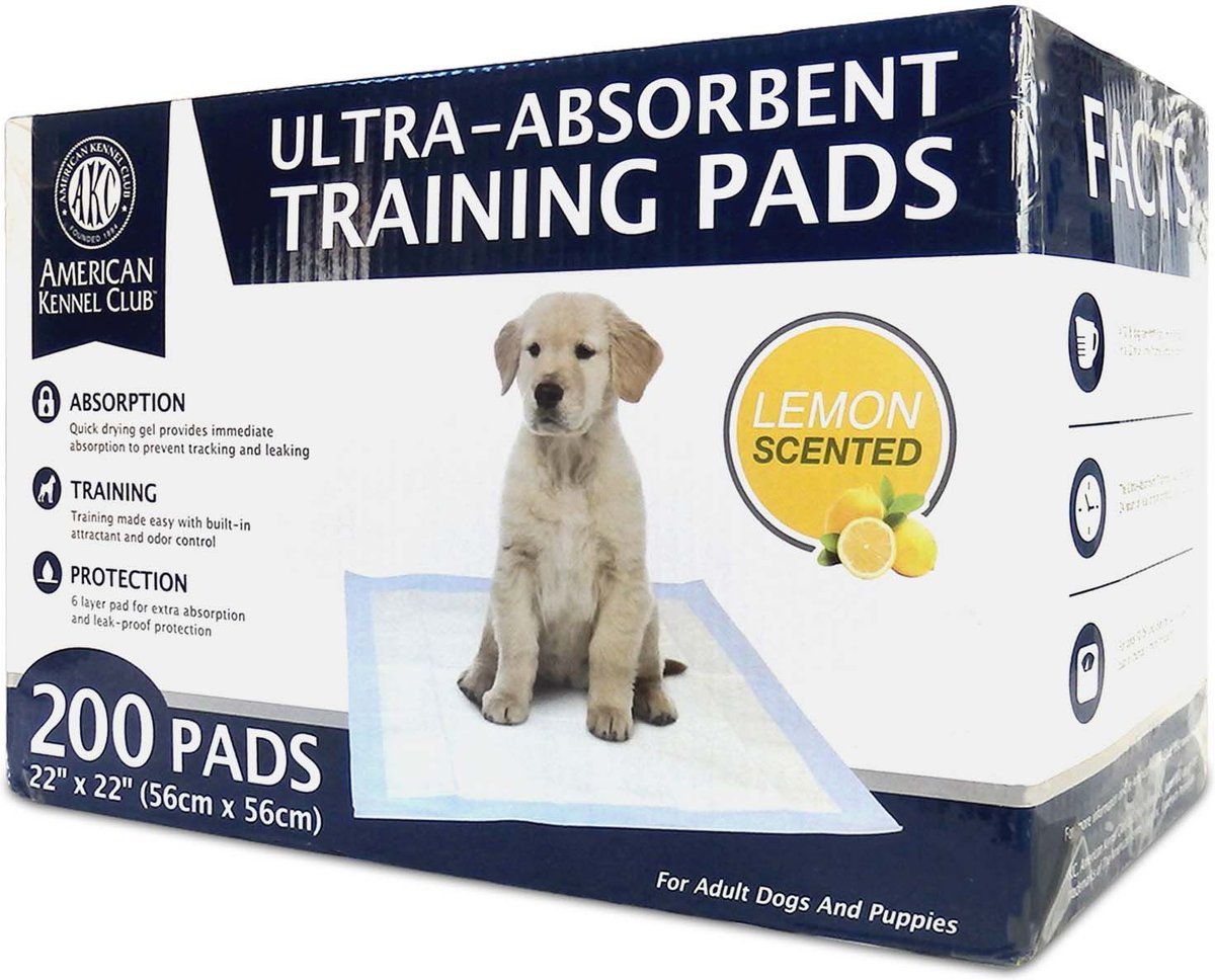 American Kennel Club AKC Dog Training Pads， 22 x 22-in， Fresh Scented