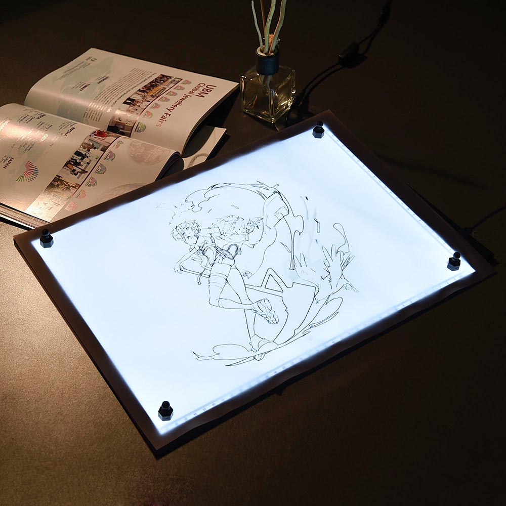 Yescom LED Tracing Stencil Board 19in A3 Adjustable Brightness