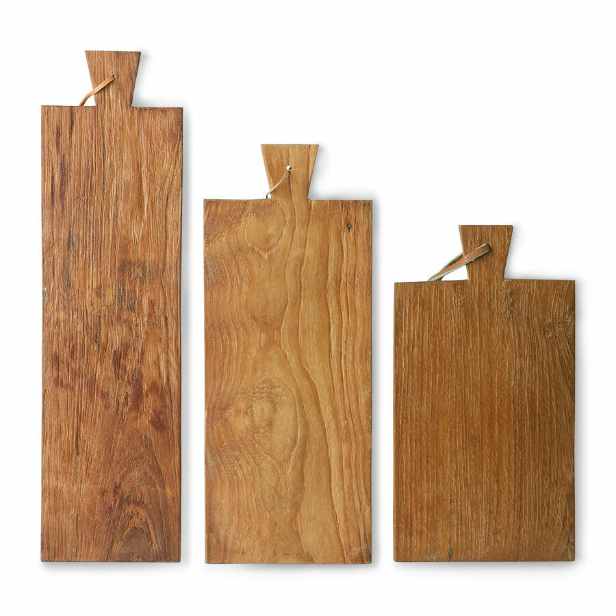 Teak wooden cutting boards (set of 3)